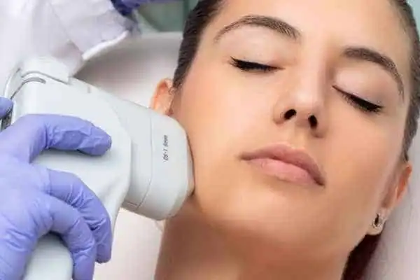 Image of woman having HIFU Bedfordshire treatment