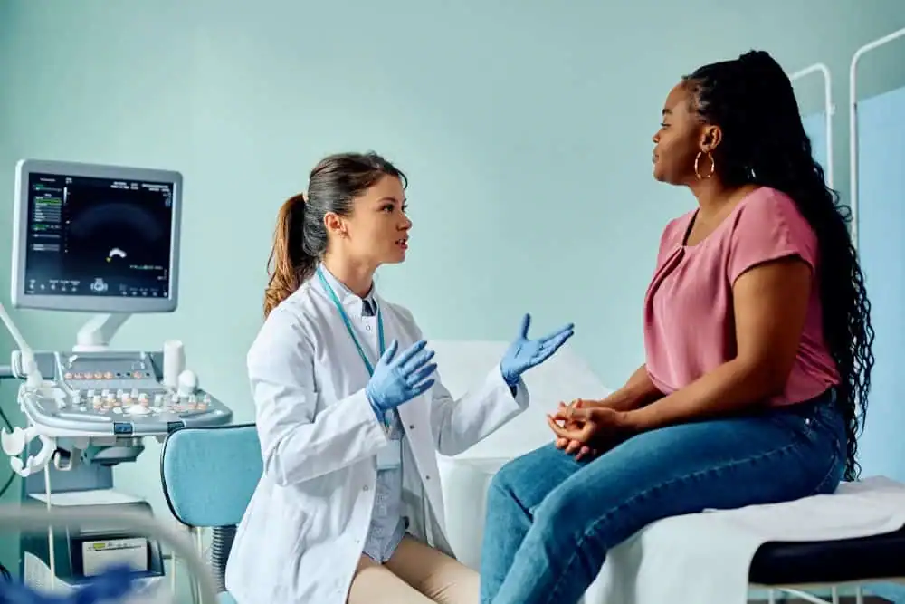 Woman have consultation about vaginal laxity Bedfordshire